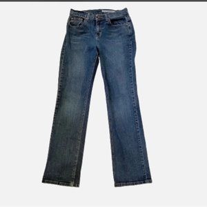 DKNY Distressed Medium Wash Denim, Size 4.